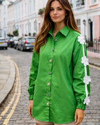 Floral Accent Shirt - Shweta Chugh