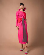 The Color-blocked Midi Dress