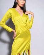 Blazing Lime Green  Dress