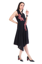Sleek Cotton Black Dress - Harneet Kaur