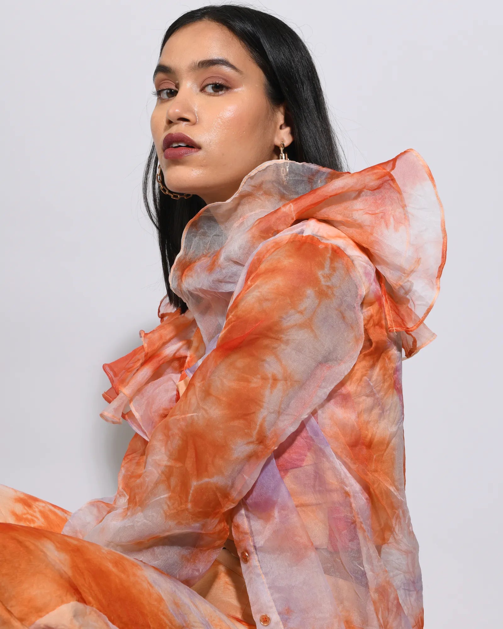 Carnelian  Tie And Dye  Co-Ord Set