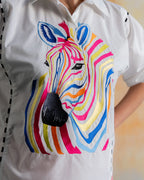 Technicolor Zebra Shirt - Urban Life
