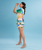 Cyphéa Tie-up Shirt and Shorts