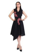 Sleek Cotton Black Dress