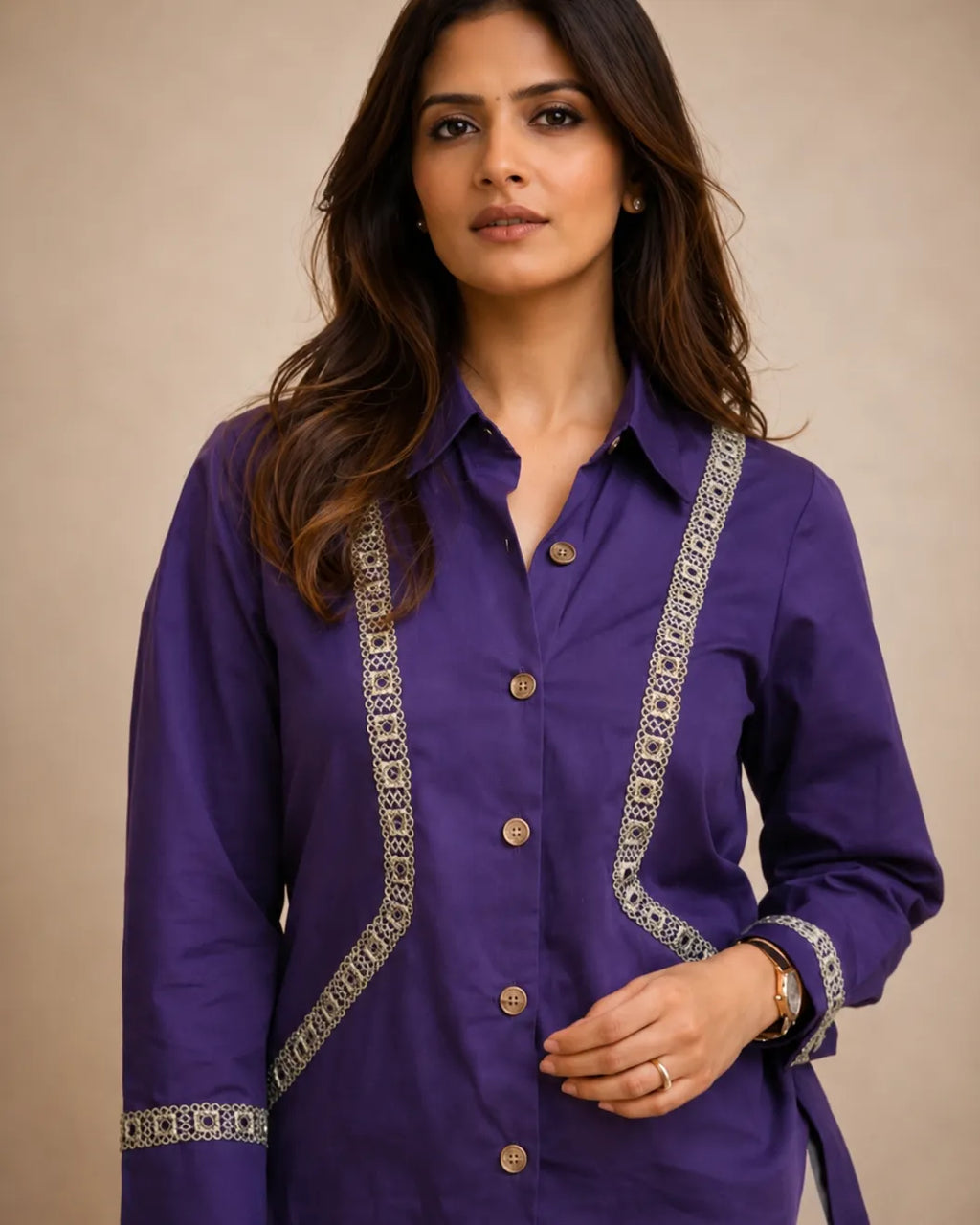 Royal Purple Shirt - Shweta Chugh