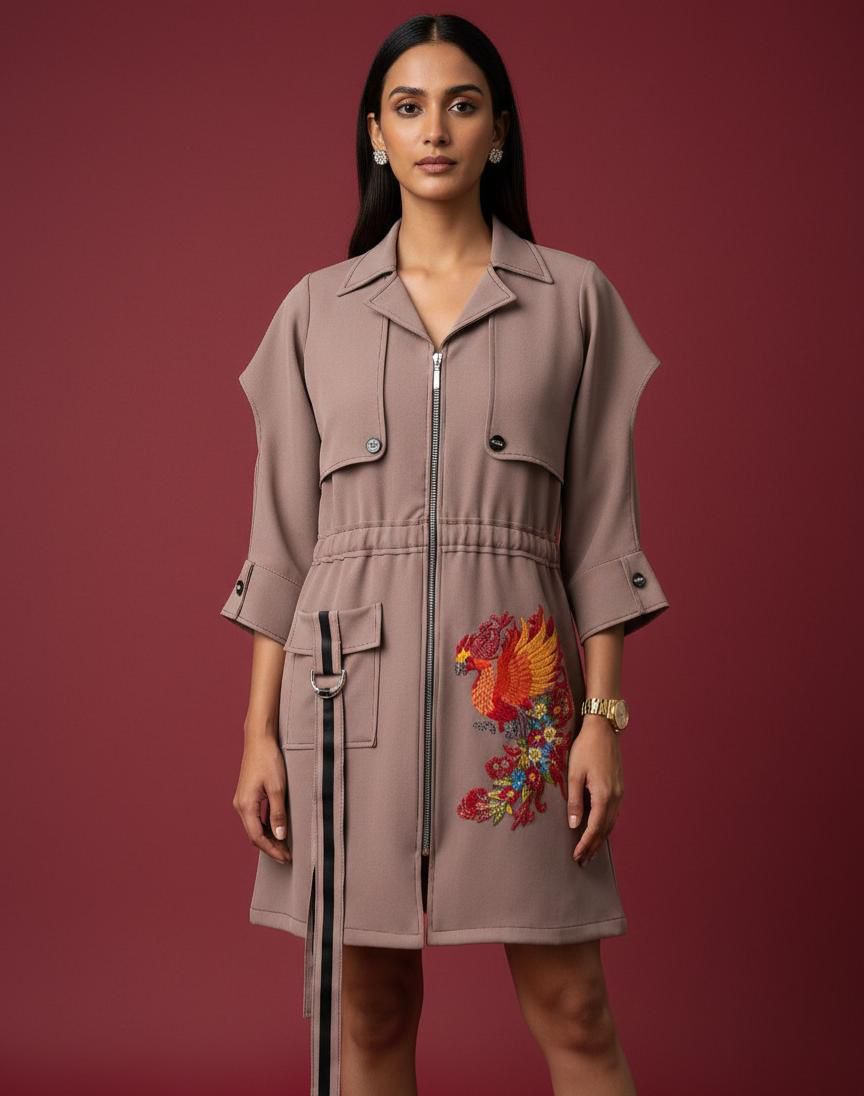 Ecru Ashes To Petals Dress