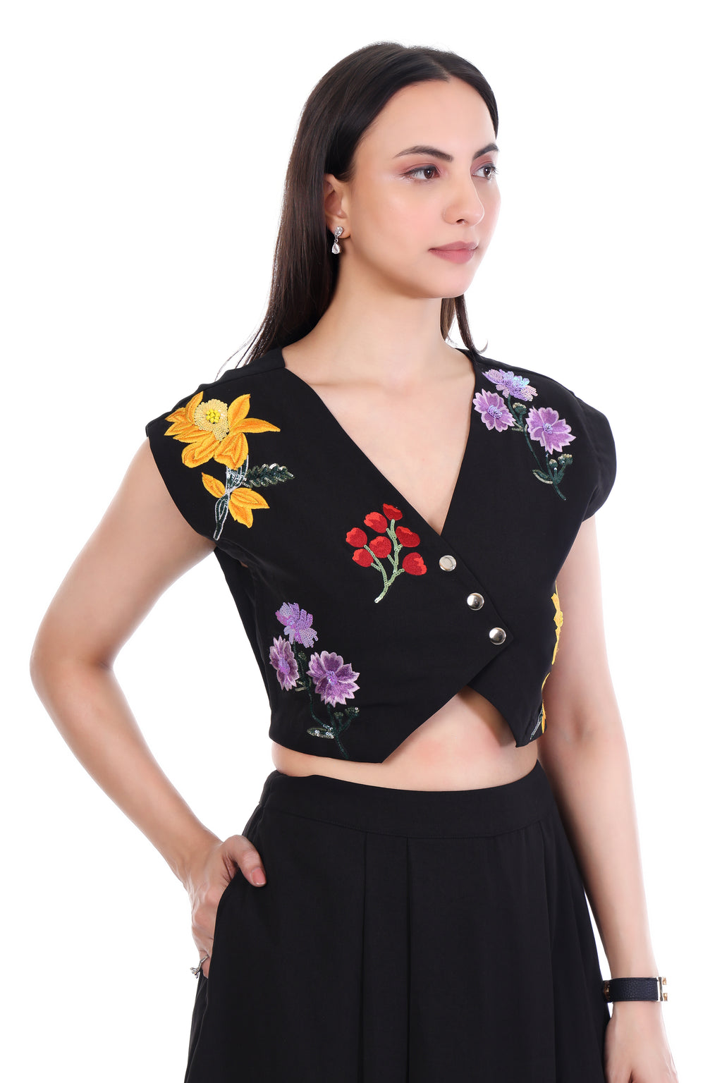 Sophisticated Cotton Black Dress