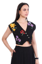 Sophisticated Cotton Black Dress