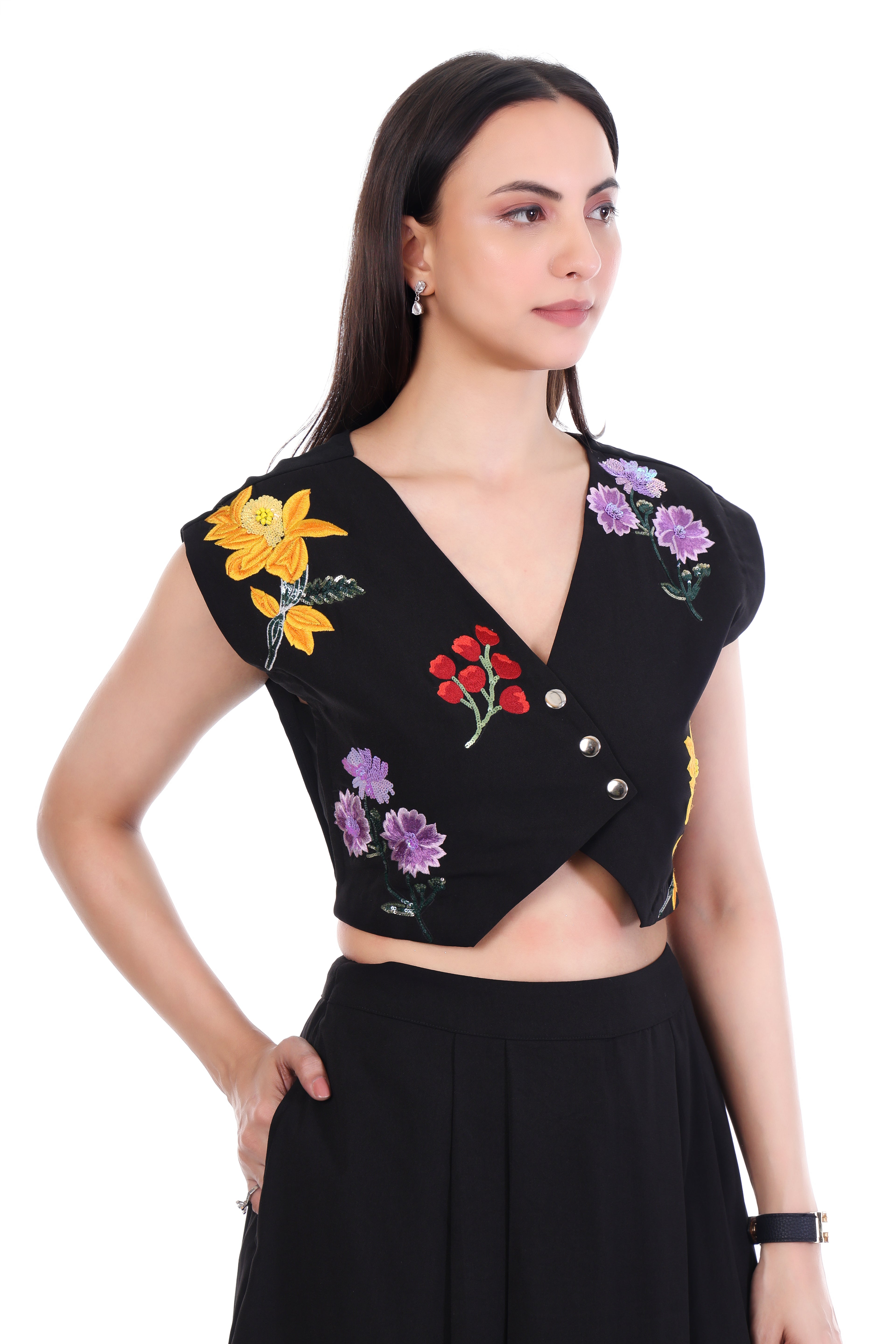 Sophisticated Cotton Black Dress