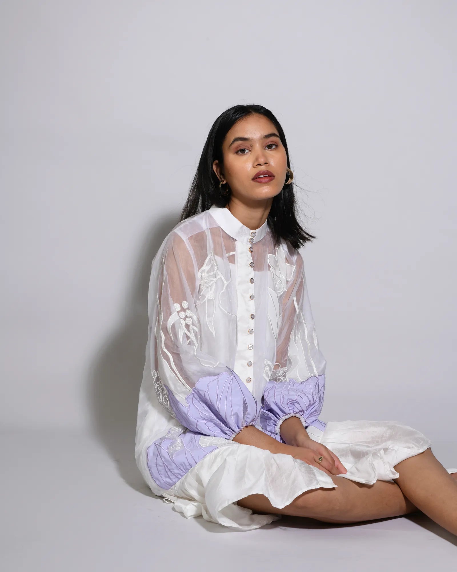 Lisian  Rose Pleated  Dress
