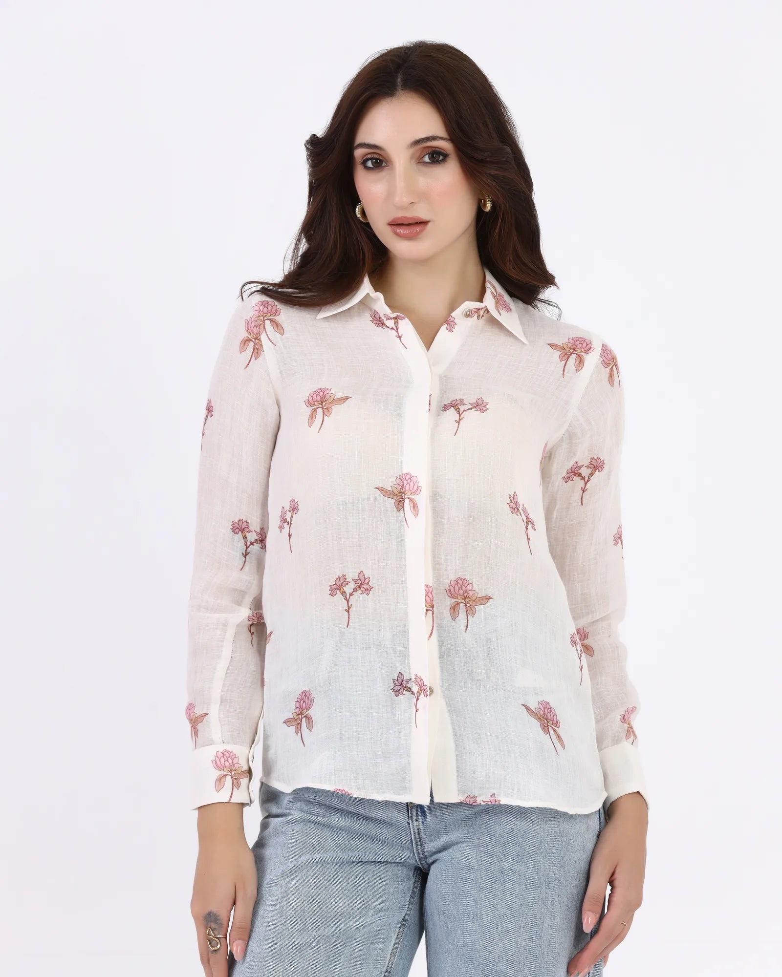 Blush Petal Printed Shirt