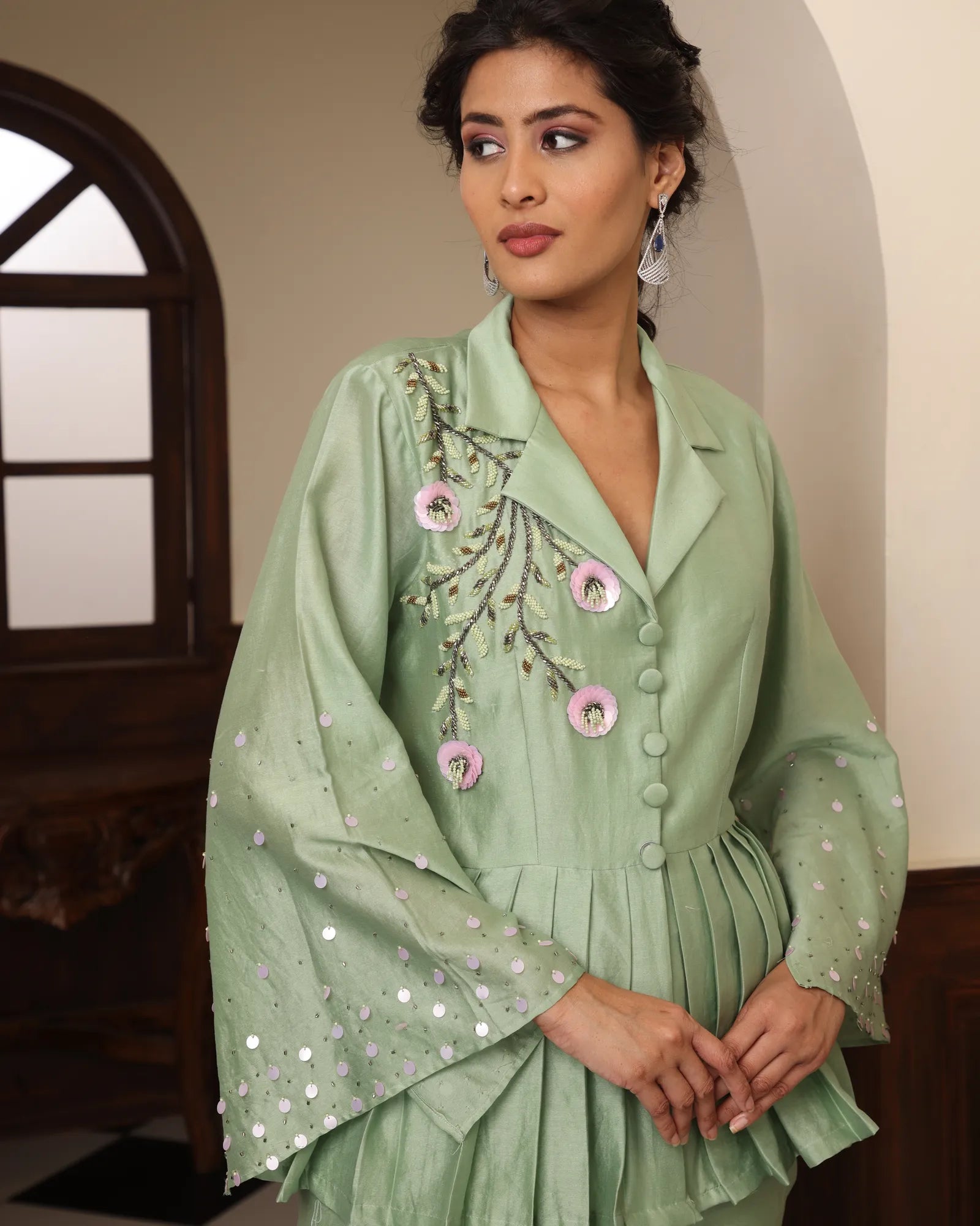 Peplum Style Cord-Set