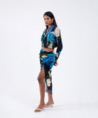 Florana Blazer Set in Black - Stitched Almaree