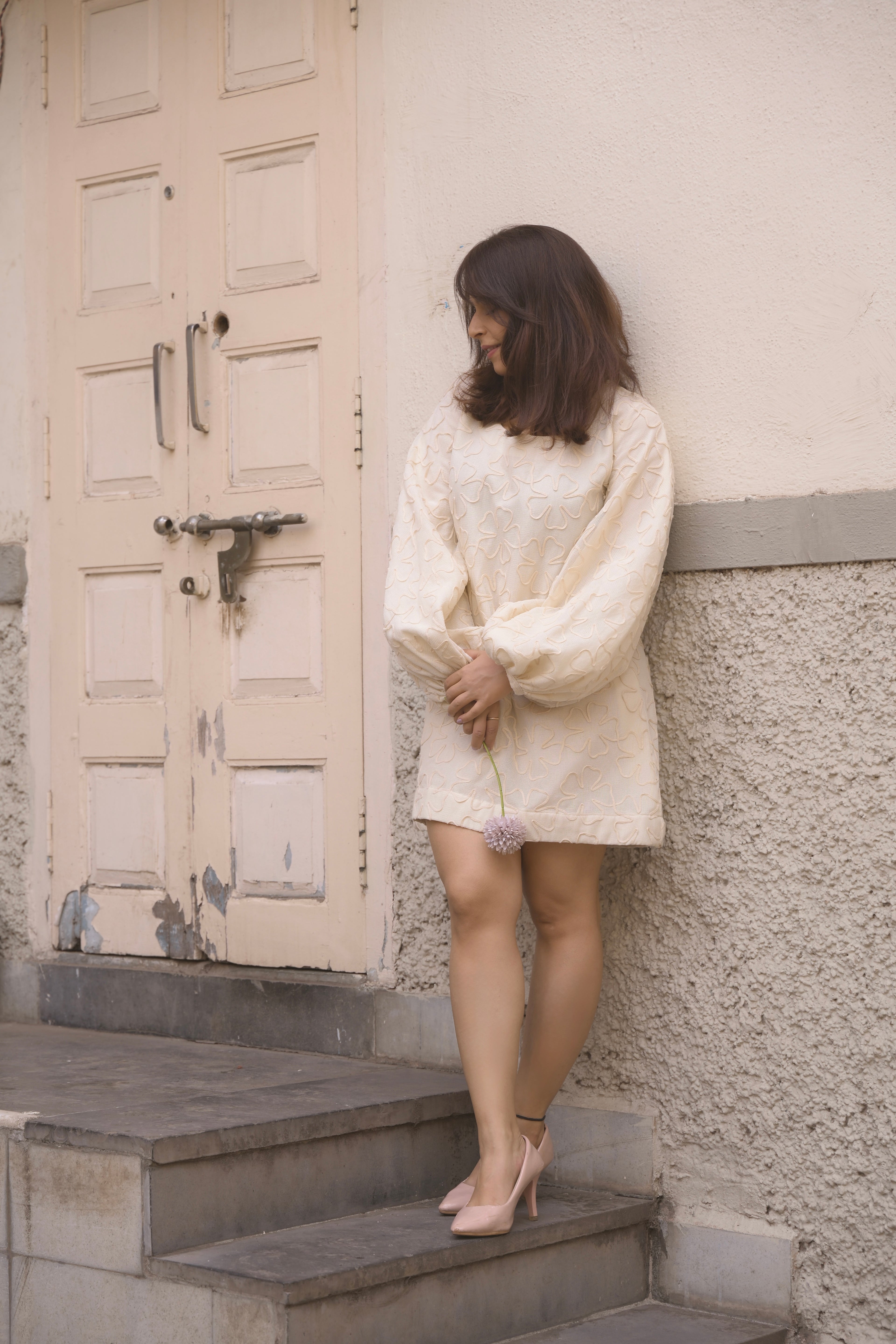 White Petal Bloom Dress