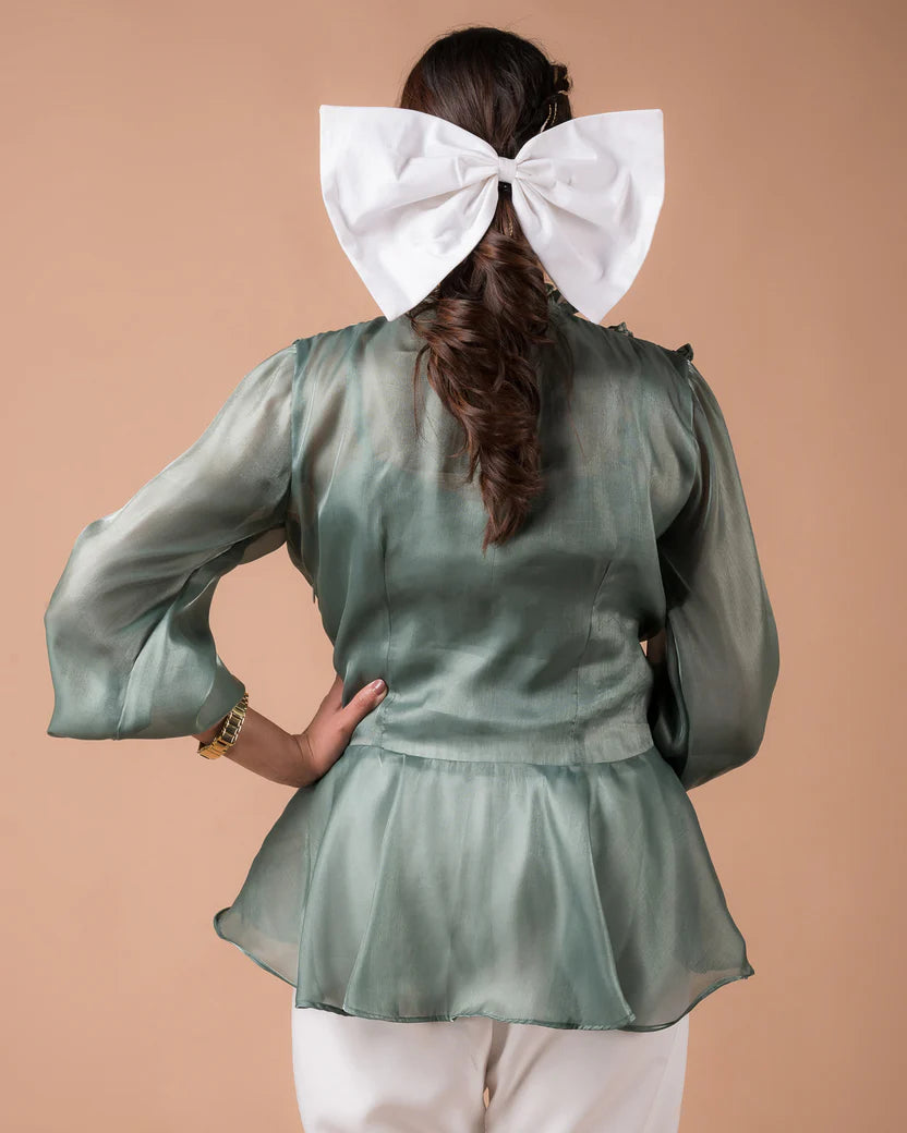 The Frill Peplum Top