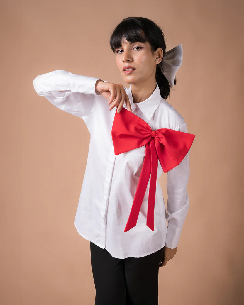 The Red Bow Shirt - BeyondStiches