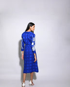 Electric Blue Embroidered Co-Ord Set