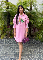 Pink Cyber Croc Dress