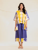 Funky Fusion High-Low Shirt with Crop Pants