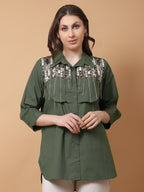 Olive Shell Shirt