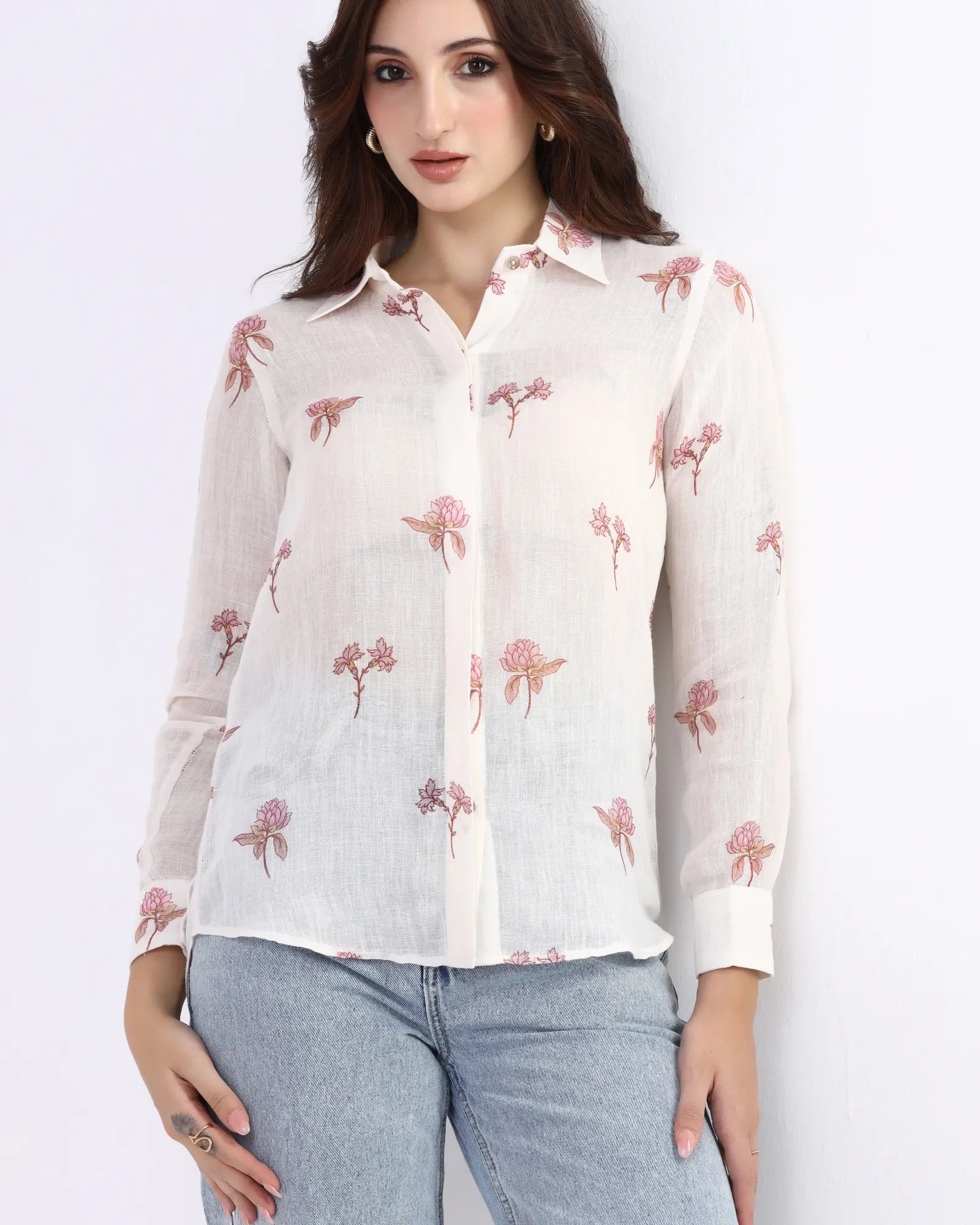 Blush Petal Printed Shirt