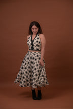 Black Cross Long Skirt
