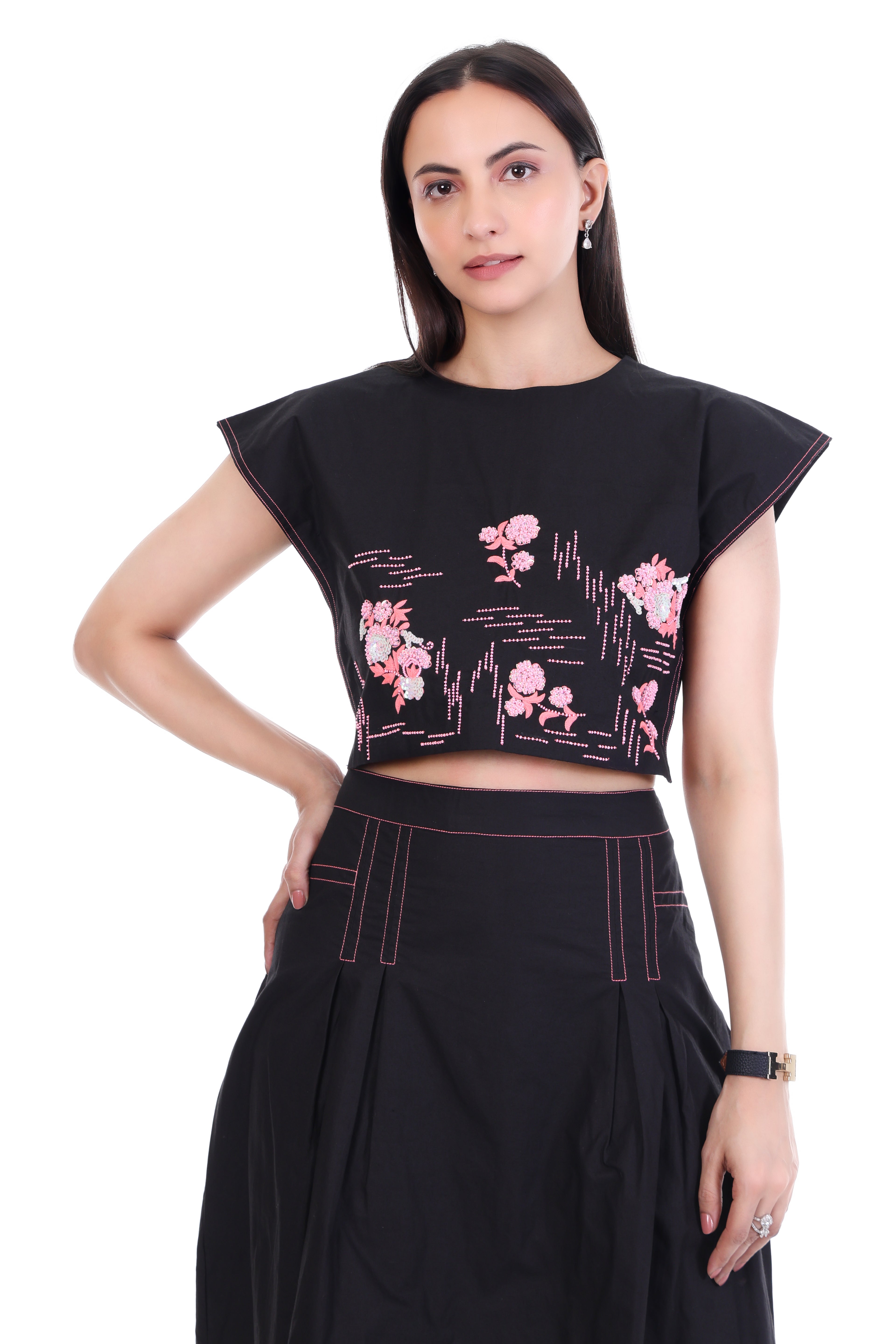 Midnight Cotton Black Dress