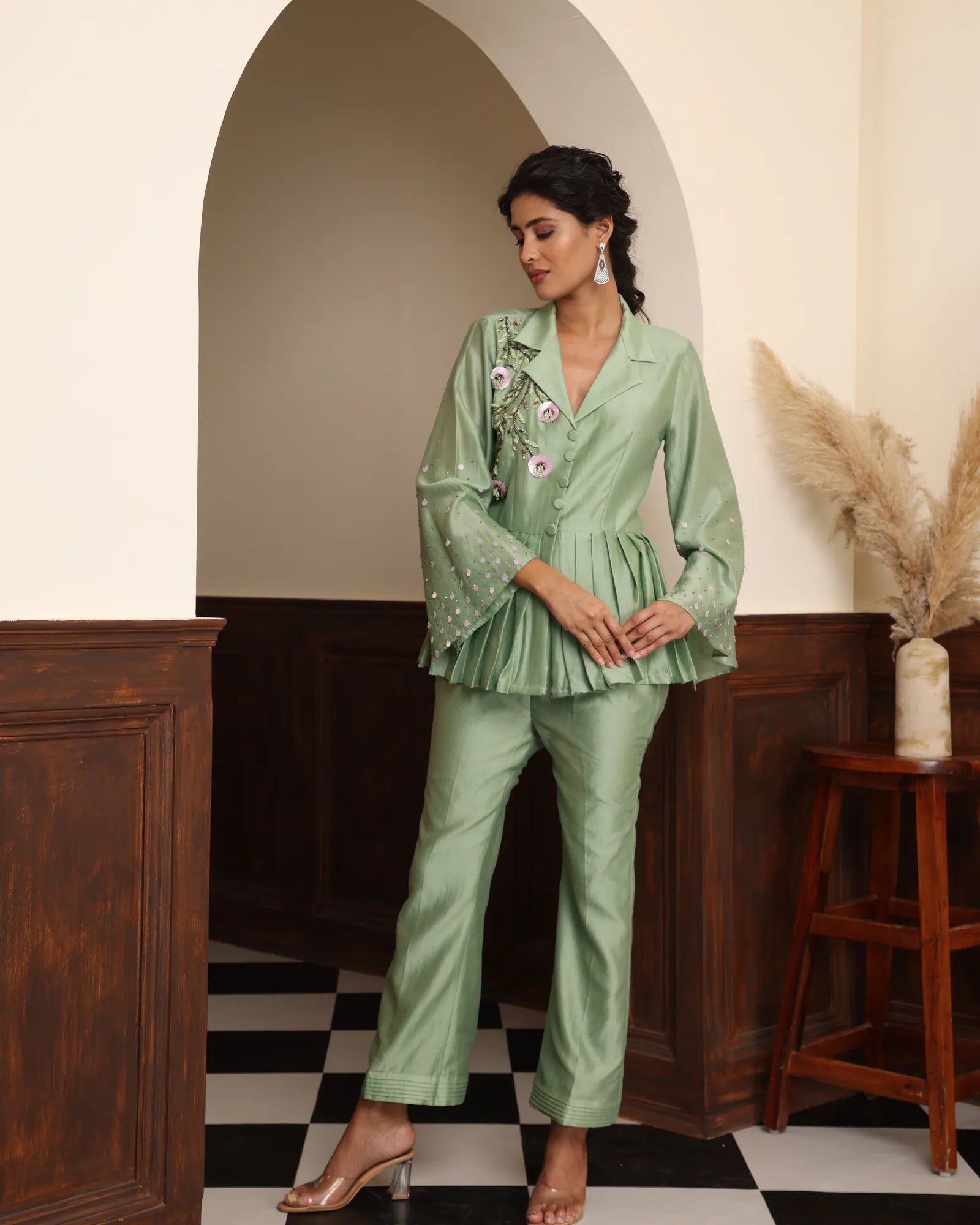 Peplum Style Cord-Set