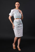 Minimalist Cotton White Skirt - Harneet Kaur