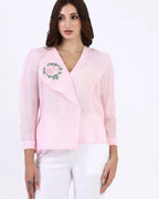 Blush Rose Wrap Top