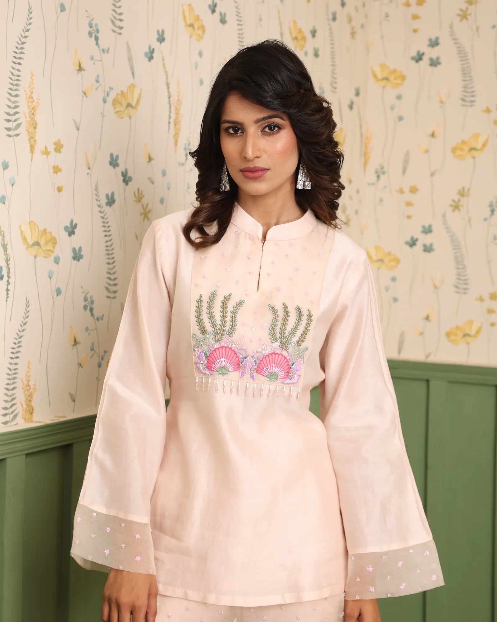 Coral Reef Embroidered Co-ord Set