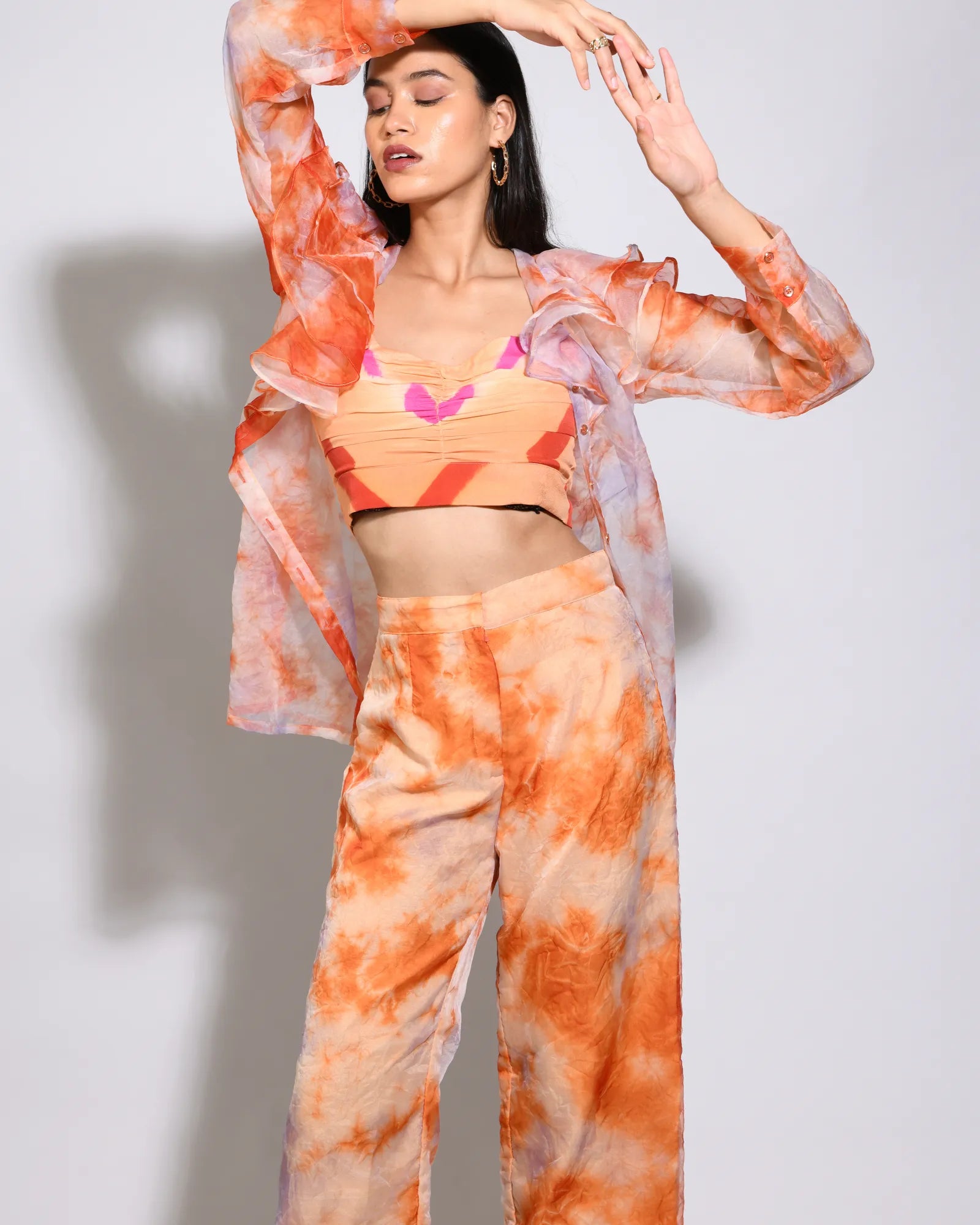 Carnelian  Tie And Dye  Co-Ord Set