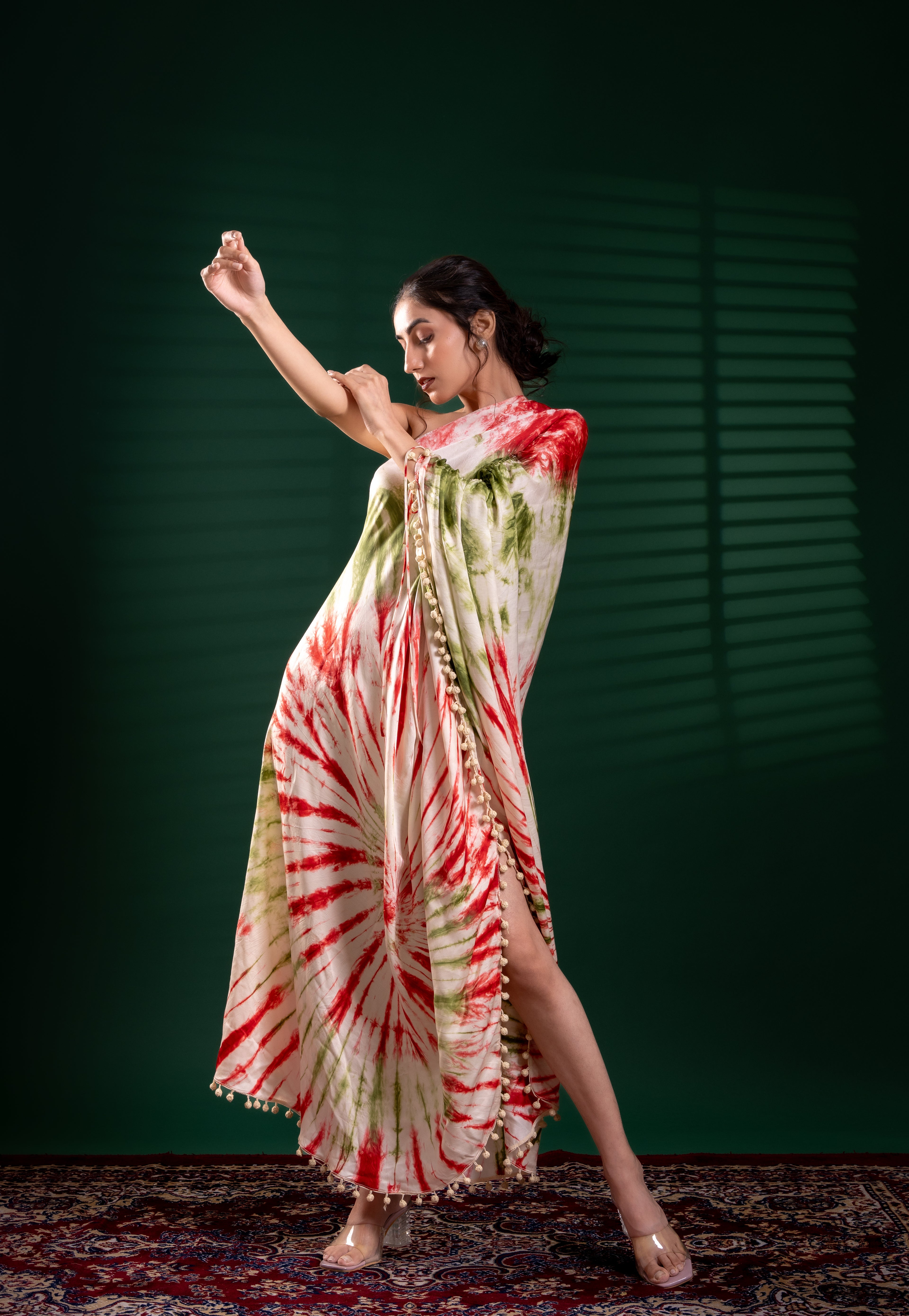 Tie-dye Tango One Shoulder Dress