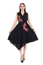Sleek Cotton Black Dress
