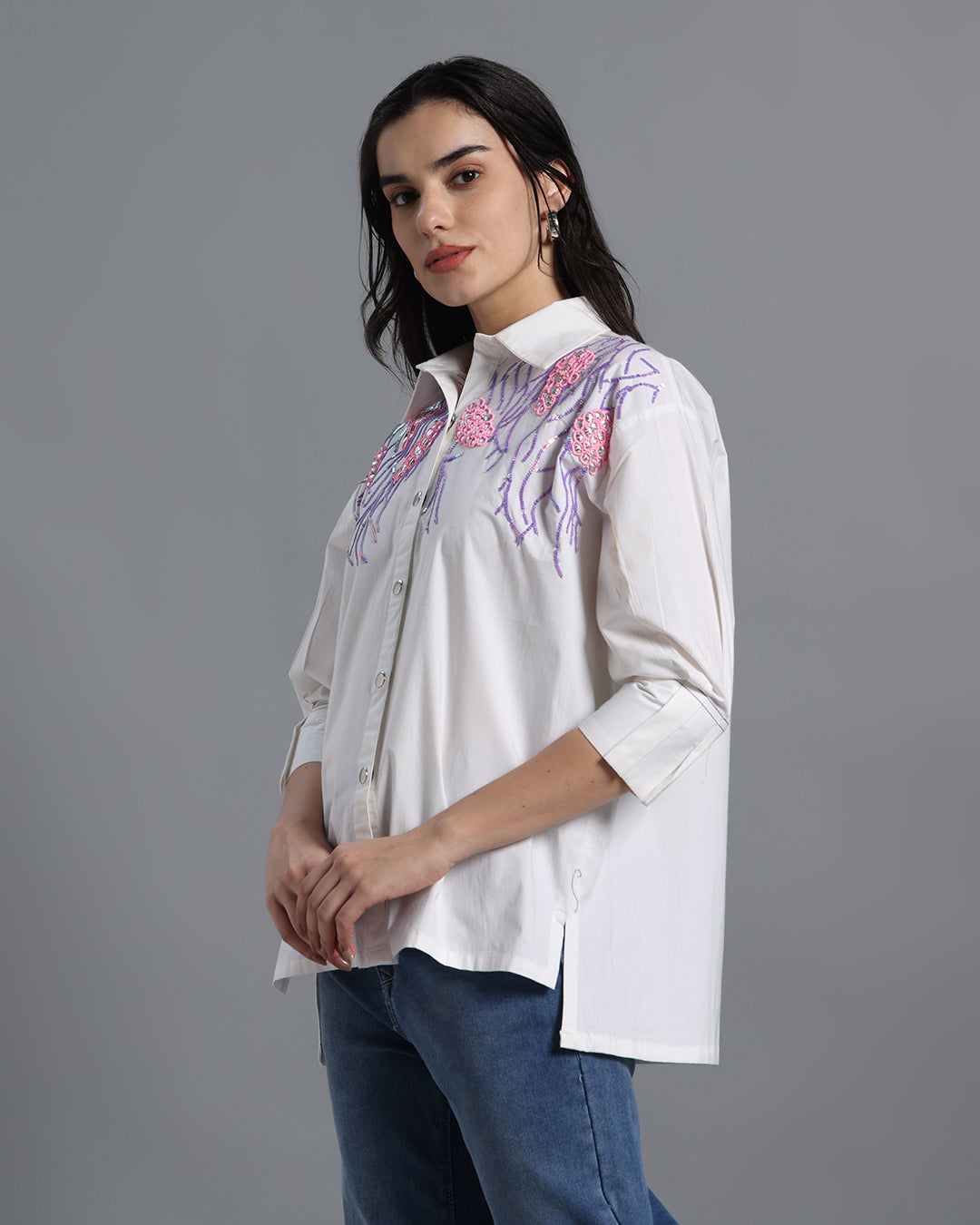 Essential Cotton White Shirt - Harneet Kaur