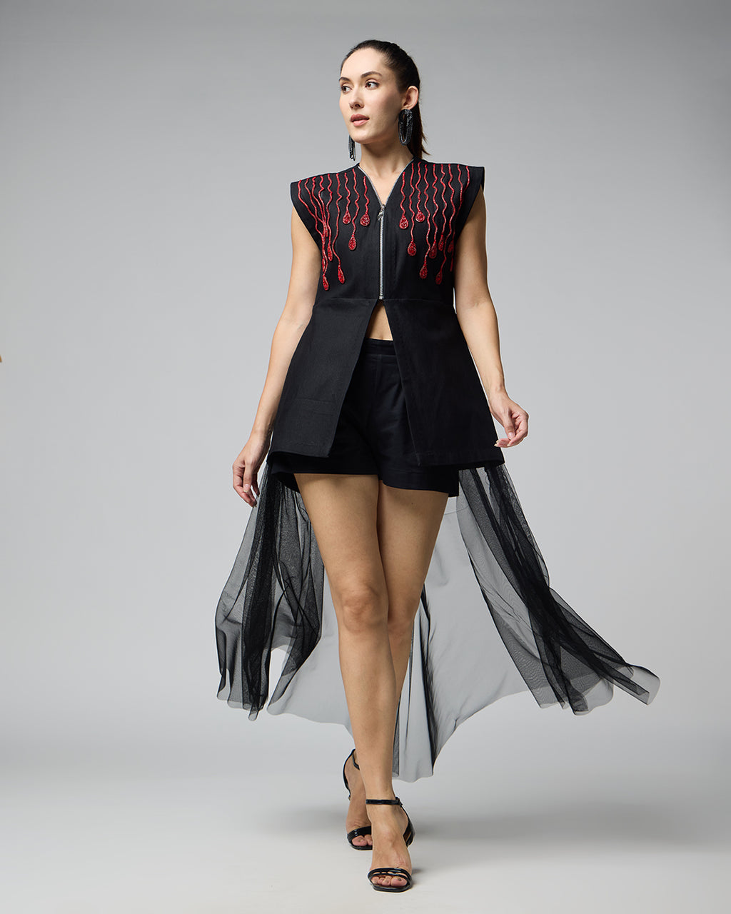 Sophisticated Cotton Black Dress