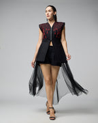Sophisticated Cotton Black Dress