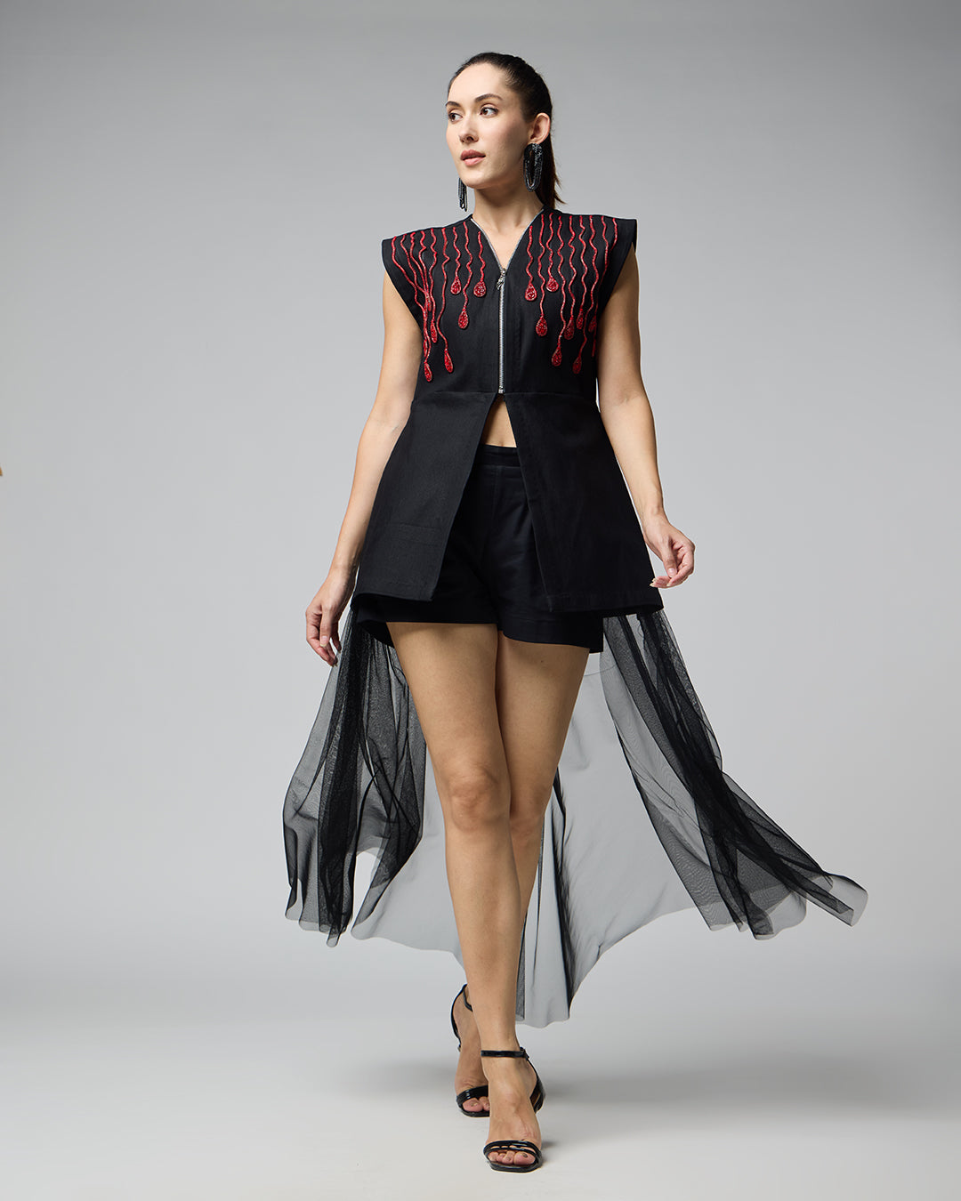 Sophisticated Cotton Black Dress