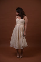White Petal Corset Dress