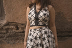 Black Cross Long Skirt