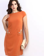 Sunset Bloom Shift Dress - Idhaya