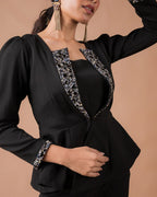 The Black Blazer Co-Ord Set - BeyondStiches