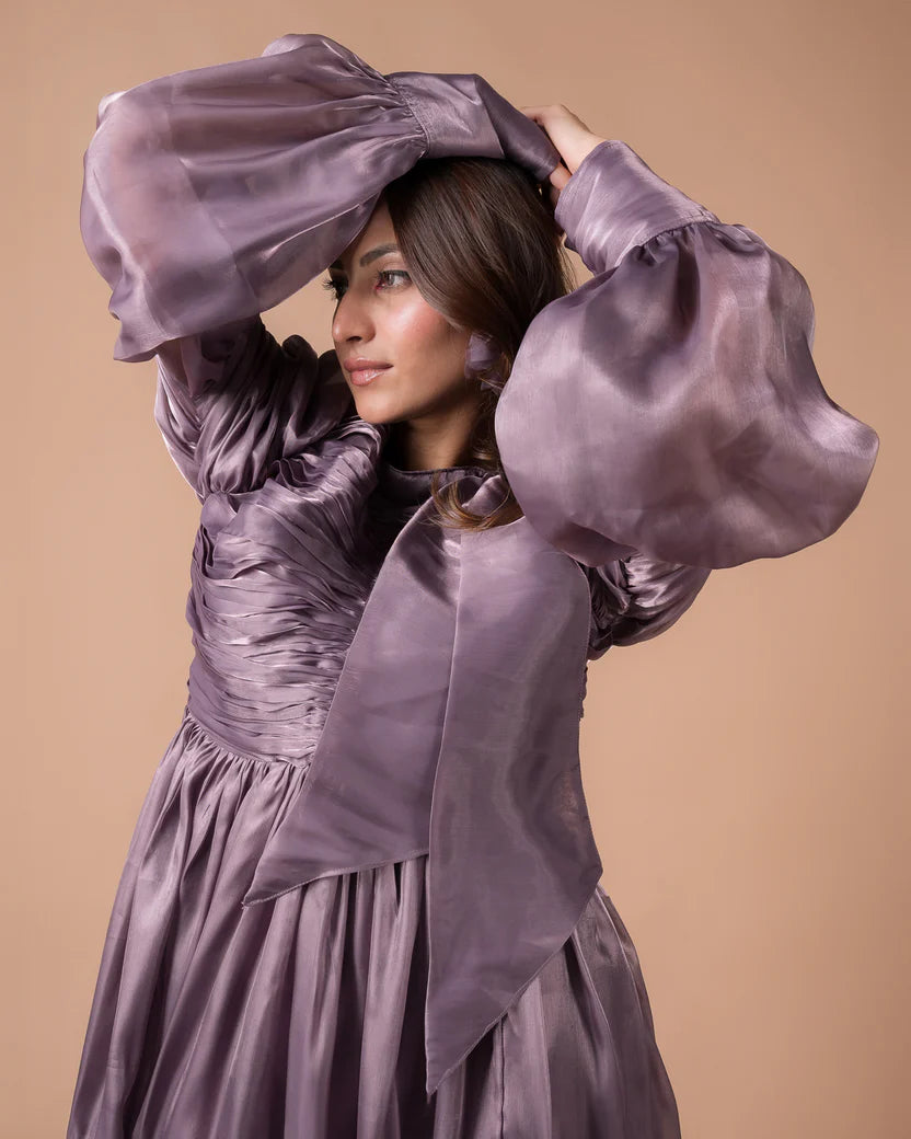The Mauve Mini Dress - BeyondStiches