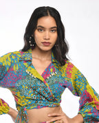 Colour Splash  Skirt Top Co-Ord Set