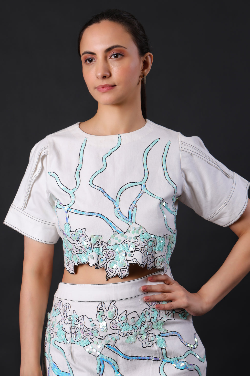 Minimalist Cotton White Skirt