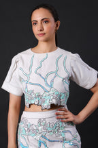 Minimalist Cotton White Skirt