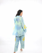 Aquamarine Tie And Dye Co-Ord Set - Itara