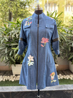 Denim Flora Dress - Label Shall