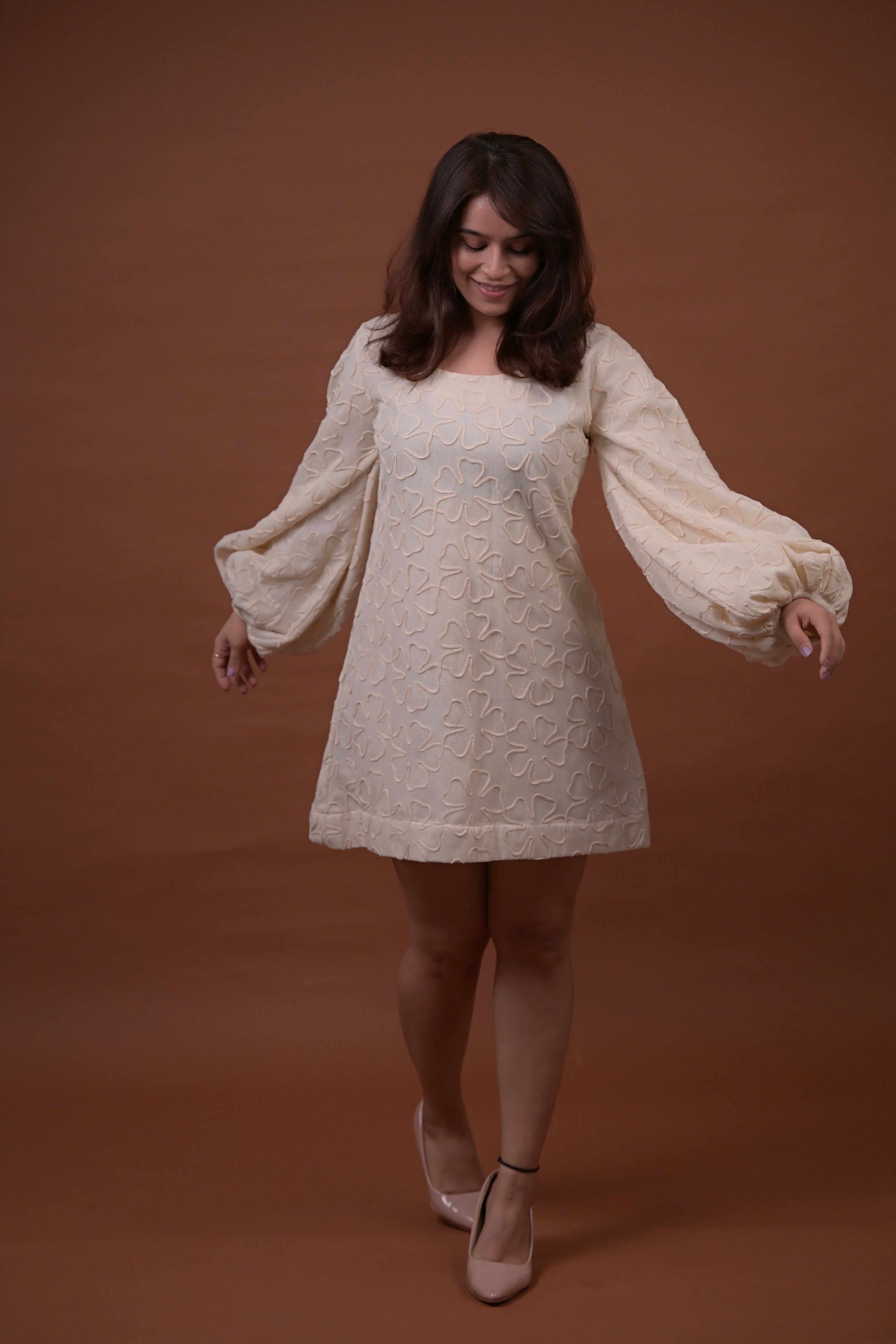 White Petal Bloom Dress
