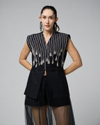 Sleek Cotton Black Dress